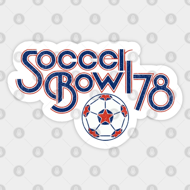 Retro Soccer Bowl 1978 Defunct Soccer League of North America Sticker by Yesteeyear
